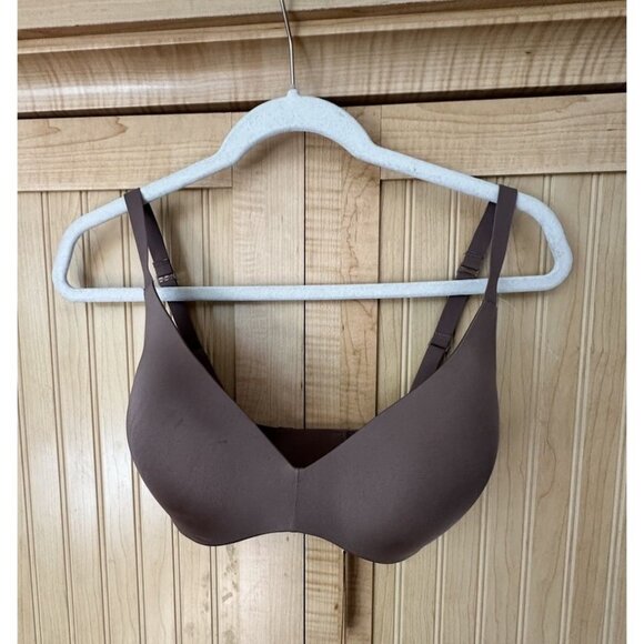 Skims Wireless Push-Up Bra size 32DDD Number Brown *READ* - Picture 1 of 7